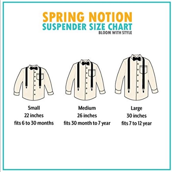 Spring Notion Suspenders & Solid Color Bow tie - Picture 2 of 3